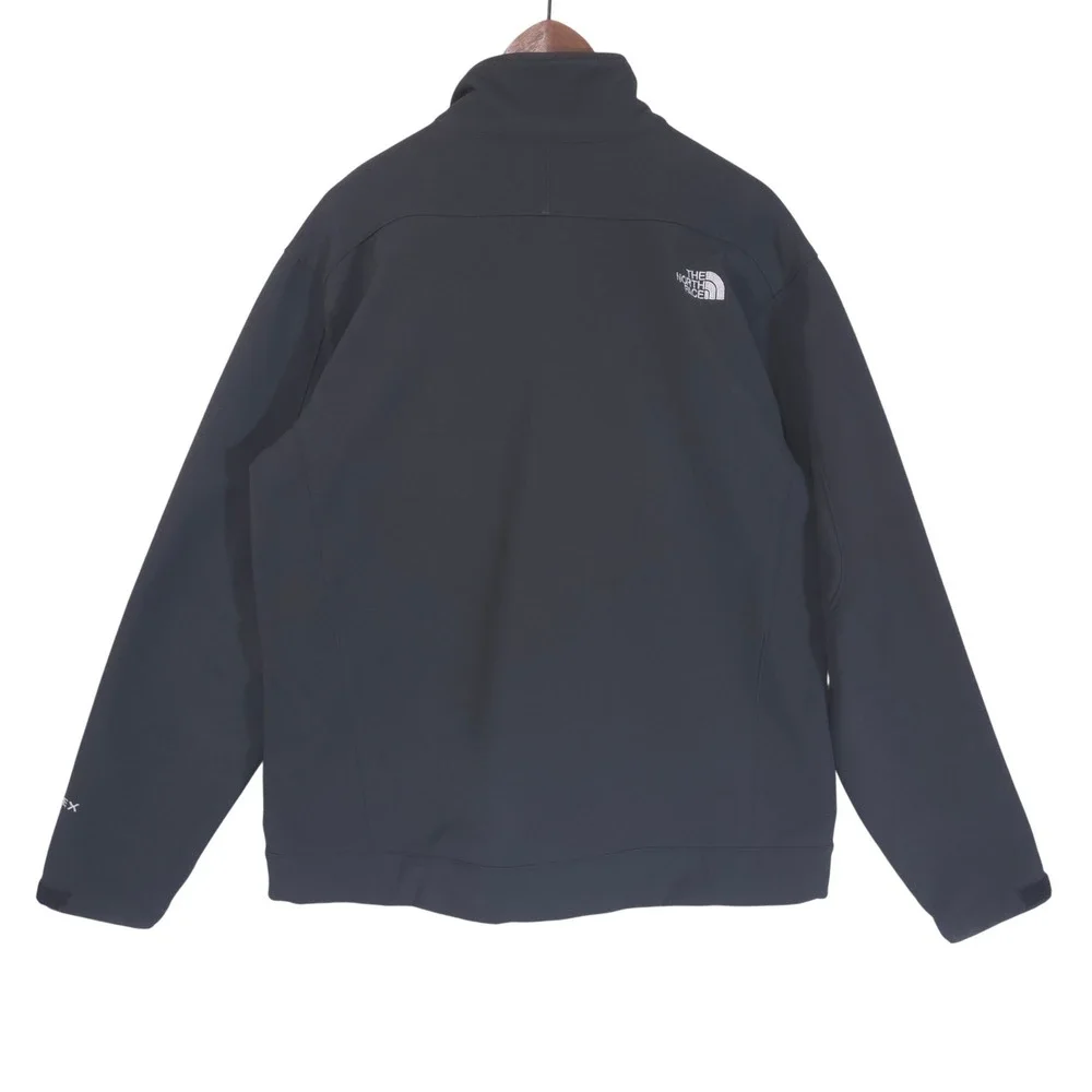 The North Face Mens Apex Bionic Softshell Jacket L Black Windproof Fleece Lined